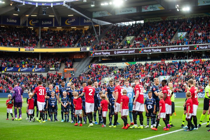 <em>Kristiansund Ballklubb vs. Manchester United at Ullevaal Stadium 30th July 2019. </em>