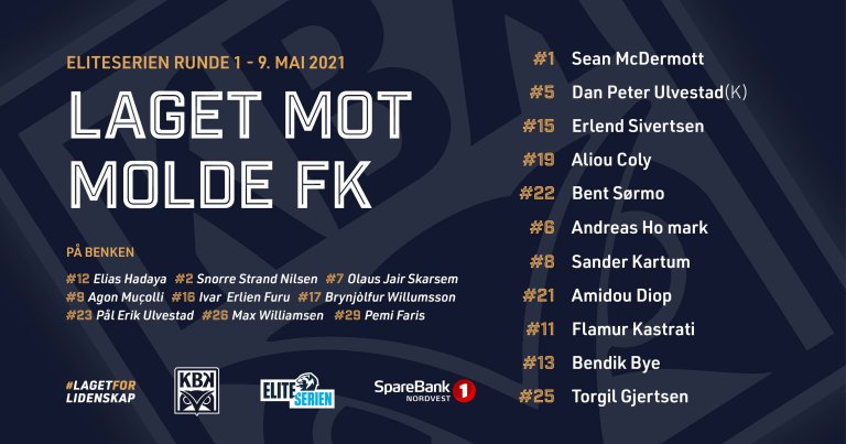 lagoppstilling runde 1