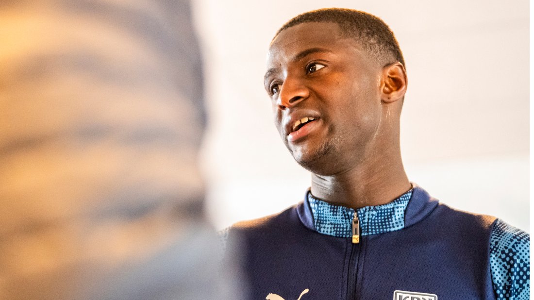 Alioune «Badou» Ndour blir værende i Kristiansund. Foto: NTB