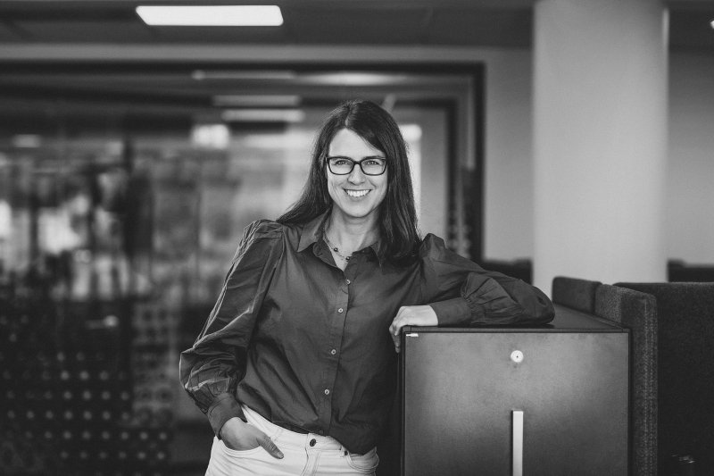 Line Skjolde, grafisk designer og daglig leder i Eggedosis.