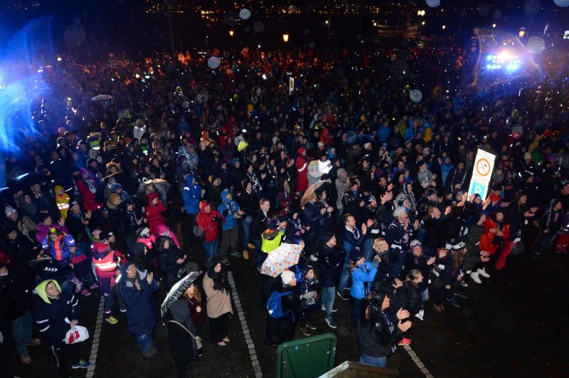 Hele Kristiansund samlet for å feire opprykket