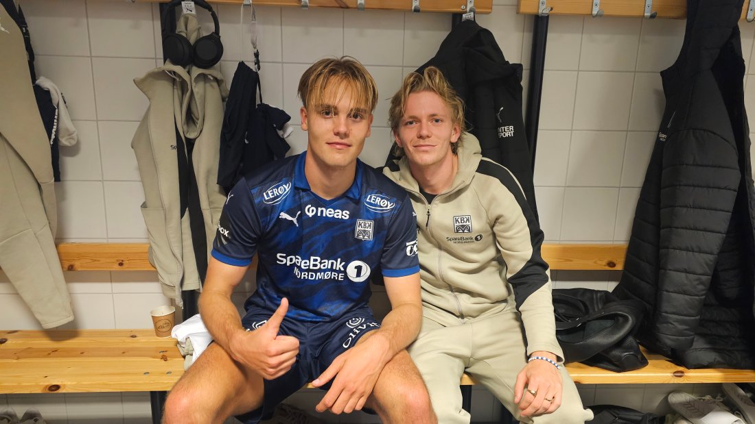 Målscorerne Leander Næss Alvheim og Heine Gikling Bruseth.