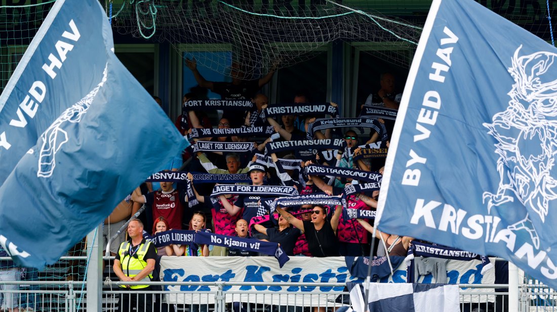 3107 tilskuere på Nordmøre stadion lørdag. Foto: NTB