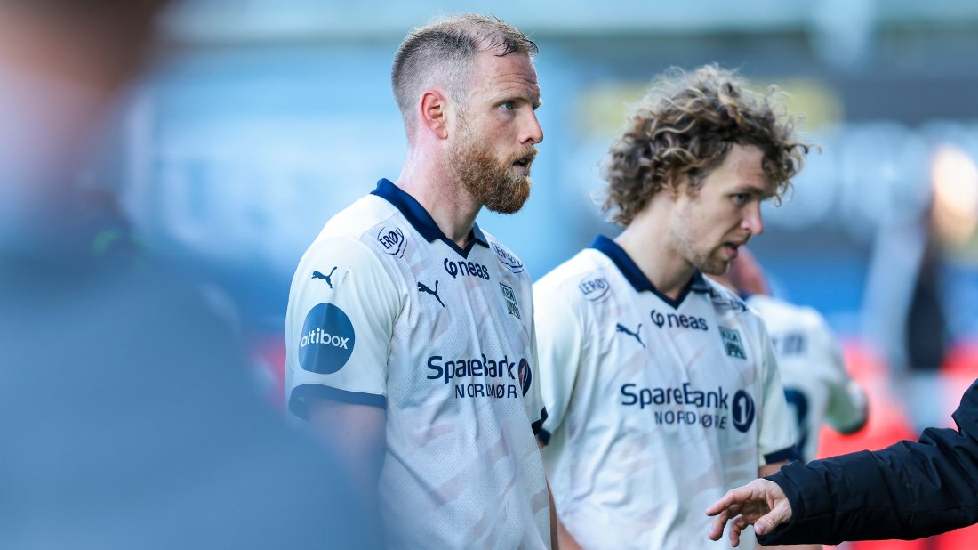 Dan Peter Ulvestad, Alexander Munksgaard Nielsen og KBK greide ikke å ta med poeng fra Sandefjord. Foto: NTB