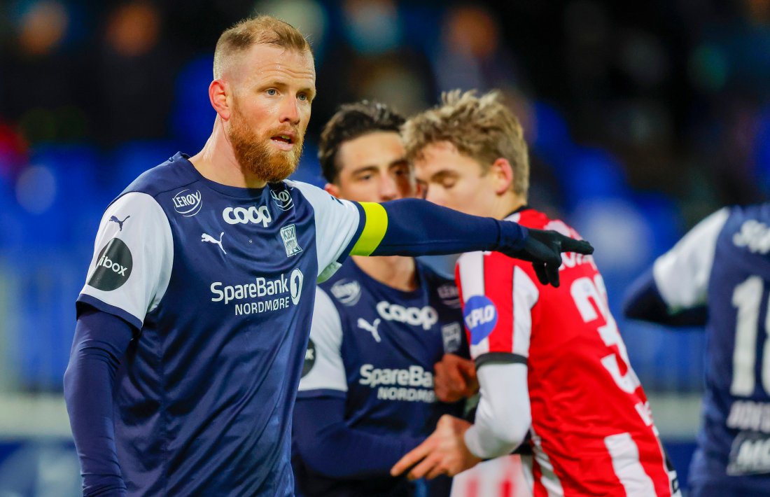 Dan Peter Ulvestad i aksjon mot Tromsø. Foto: NTB