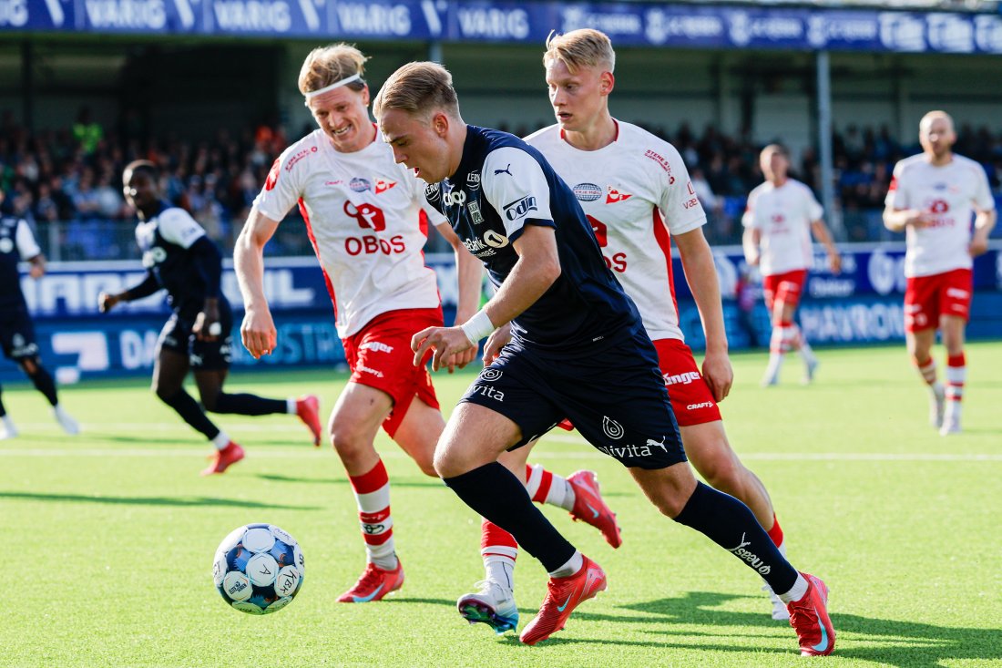 Ruben Alte inne i FFK-feltet. Foto: NTB